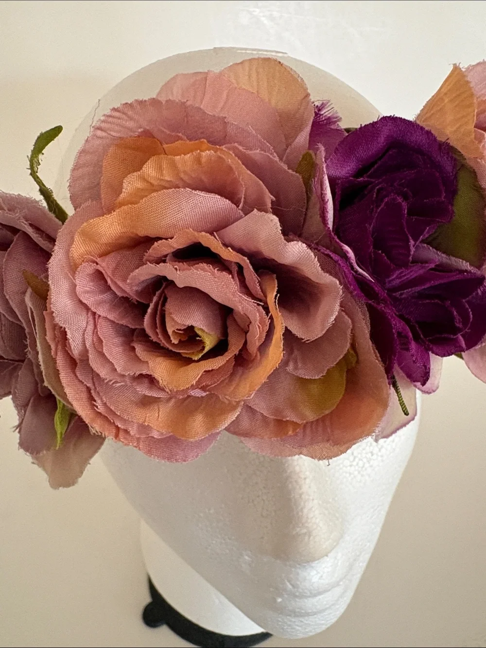 FLOWER Headband in Mauve and Purple